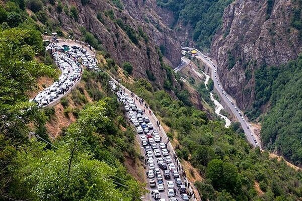 جاده چالوس از ساعت ۷ صبح یک‌طرفه شد
