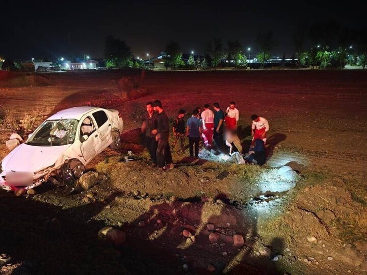 ۶ مصدوم بر اثر تصادف دو سواری در علی آبادکتول