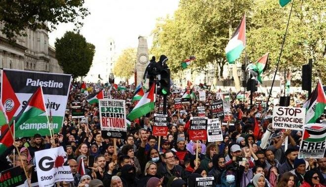 بازداشت ۵۰۰ معترض حامی فلسطین در انگلیس