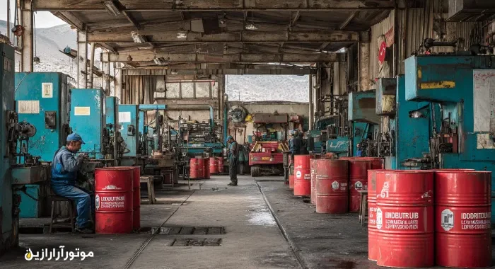 تامین و پخش روغن موتور و روغن صنعتی بردسیر و فهرج؛ پوشش کامل صنایع شرق و غرب کرمان